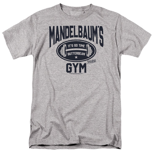 Seinfeld - Madelbaum's Gym - Adult Unisex Short Sleeve T-Shirt - Gray