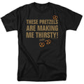 Seinfeld - Pretzels Thirsty - Adult Unisex Short Sleeve T-Shirt - Black