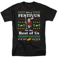 Seinfeld - Festive Festivus - Adult Unisex Short Sleeve T-Shirt - Black