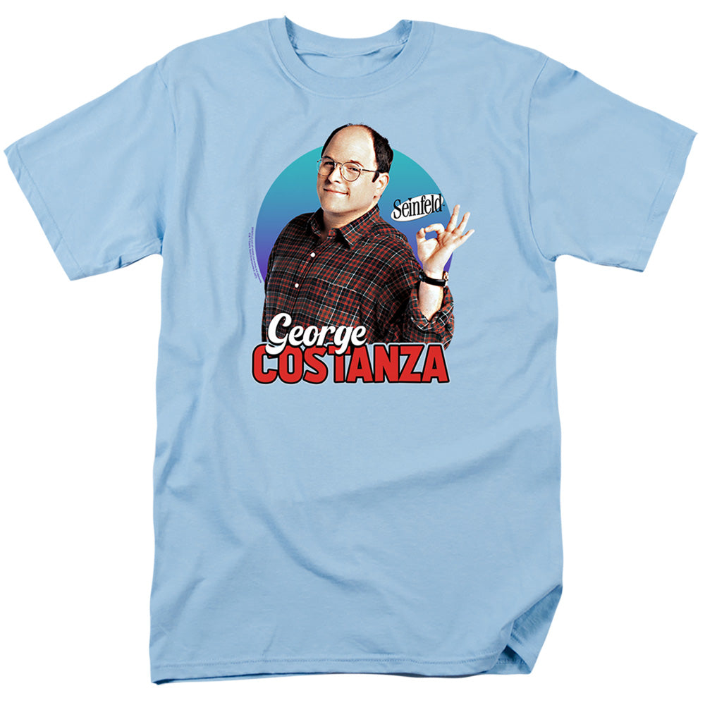 Seinfeld - George - Adult Unisex Short Sleeve T-Shirt - Blue