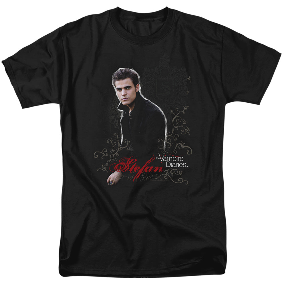 The Vampire Diaries - Stefan - Adult Unisex Short Sleeve T-Shirt - Black