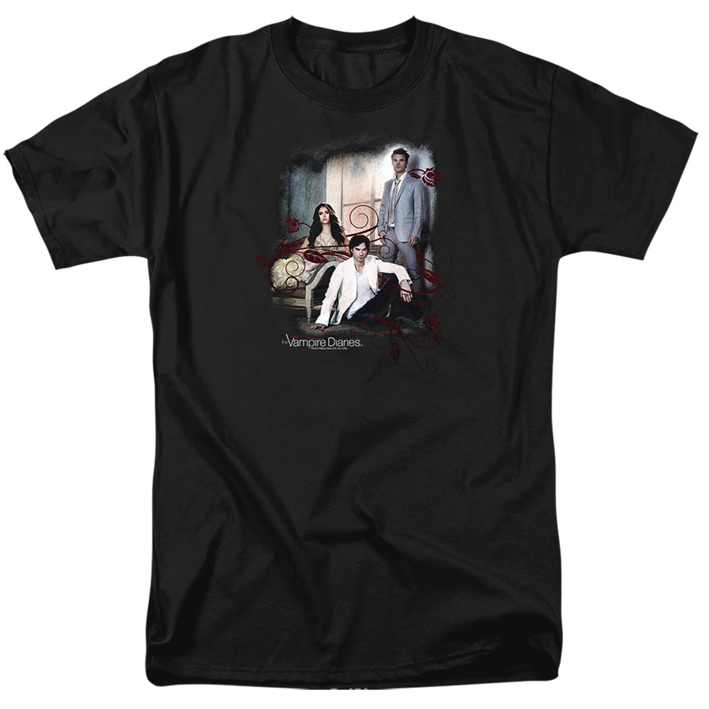 The Vampire Diaries - 3 + 1 - Adult Unisex Short Sleeve T-Shirt - Black