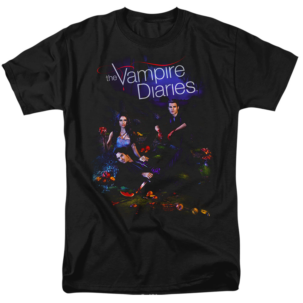The Vampire Diaries - Tempted - Adult Unisex Short Sleeve T-Shirt - Black
