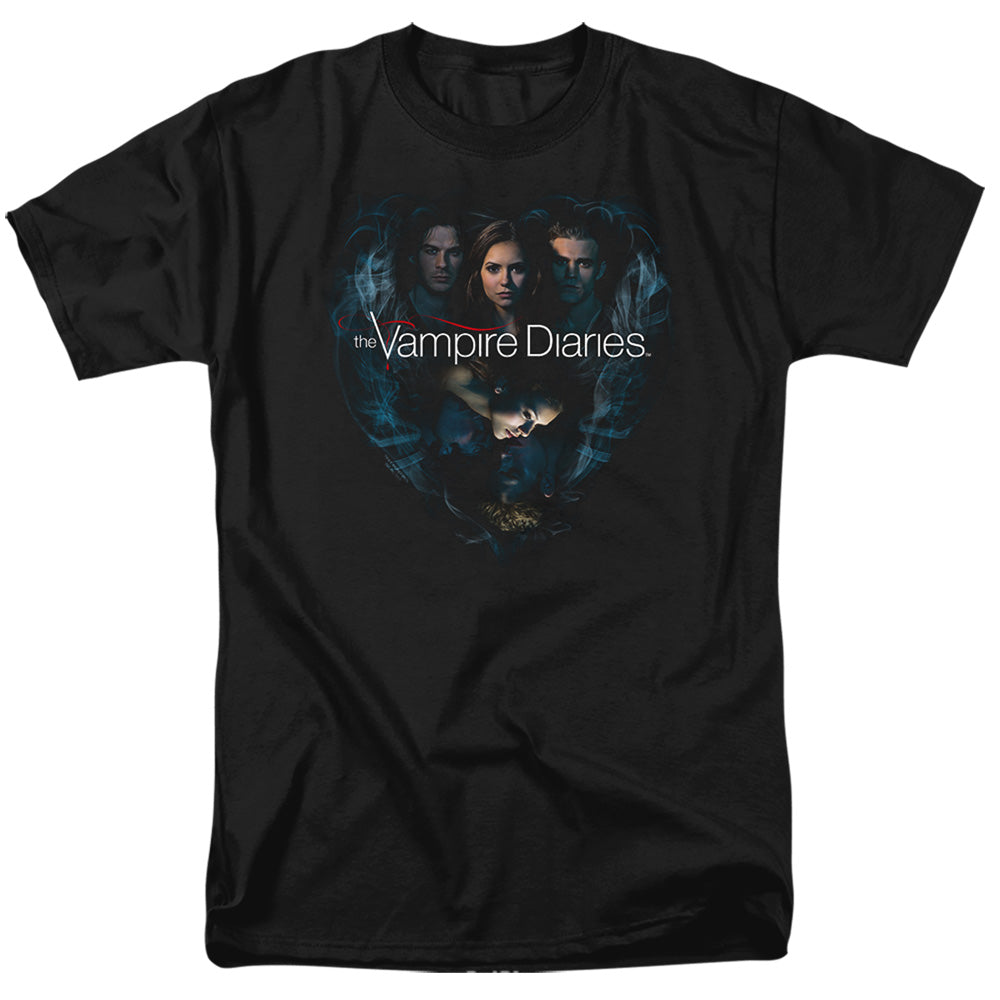 The Vampire Diaries - Hearts Desire - Adult Unisex Short Sleeve T-Shirt - Black