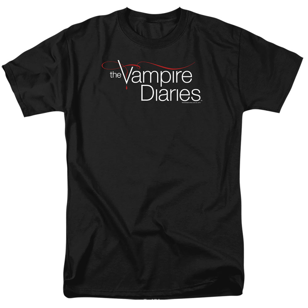The Vampire Diaries - TVd Logo - Adult Unisex Short Sleeve T-Shirt - Black