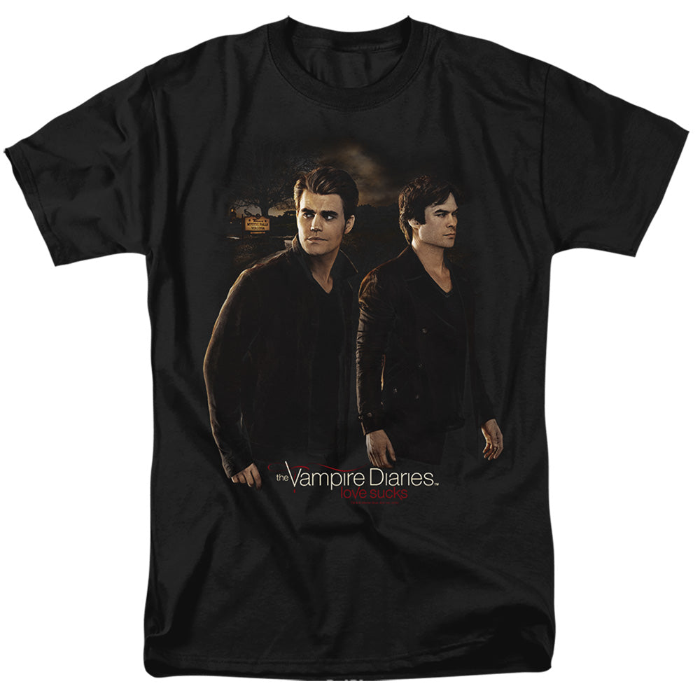 The Vampire Diaries - Brothers - Adult Unisex Short Sleeve T-Shirt - Black