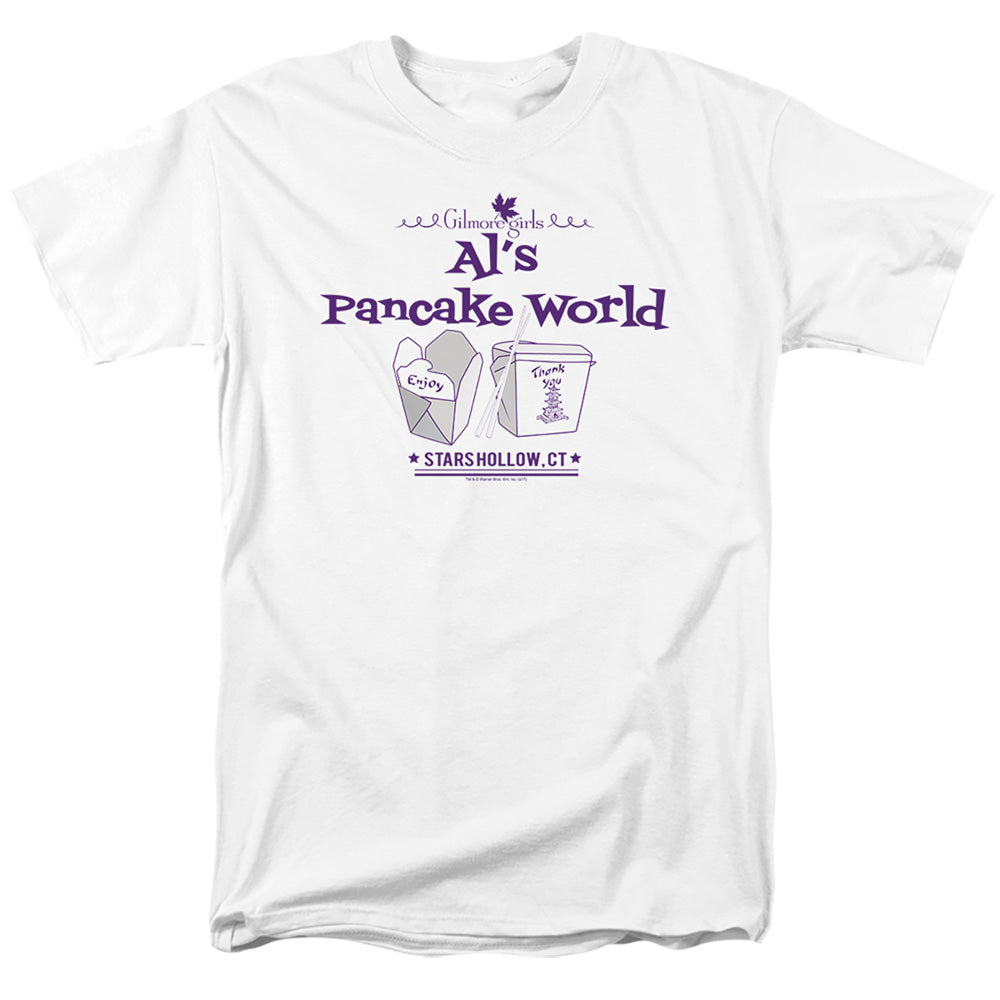 Gilmore Girls - Als Pancake World - Adult Unisex Short Sleeve T-Shirt - White