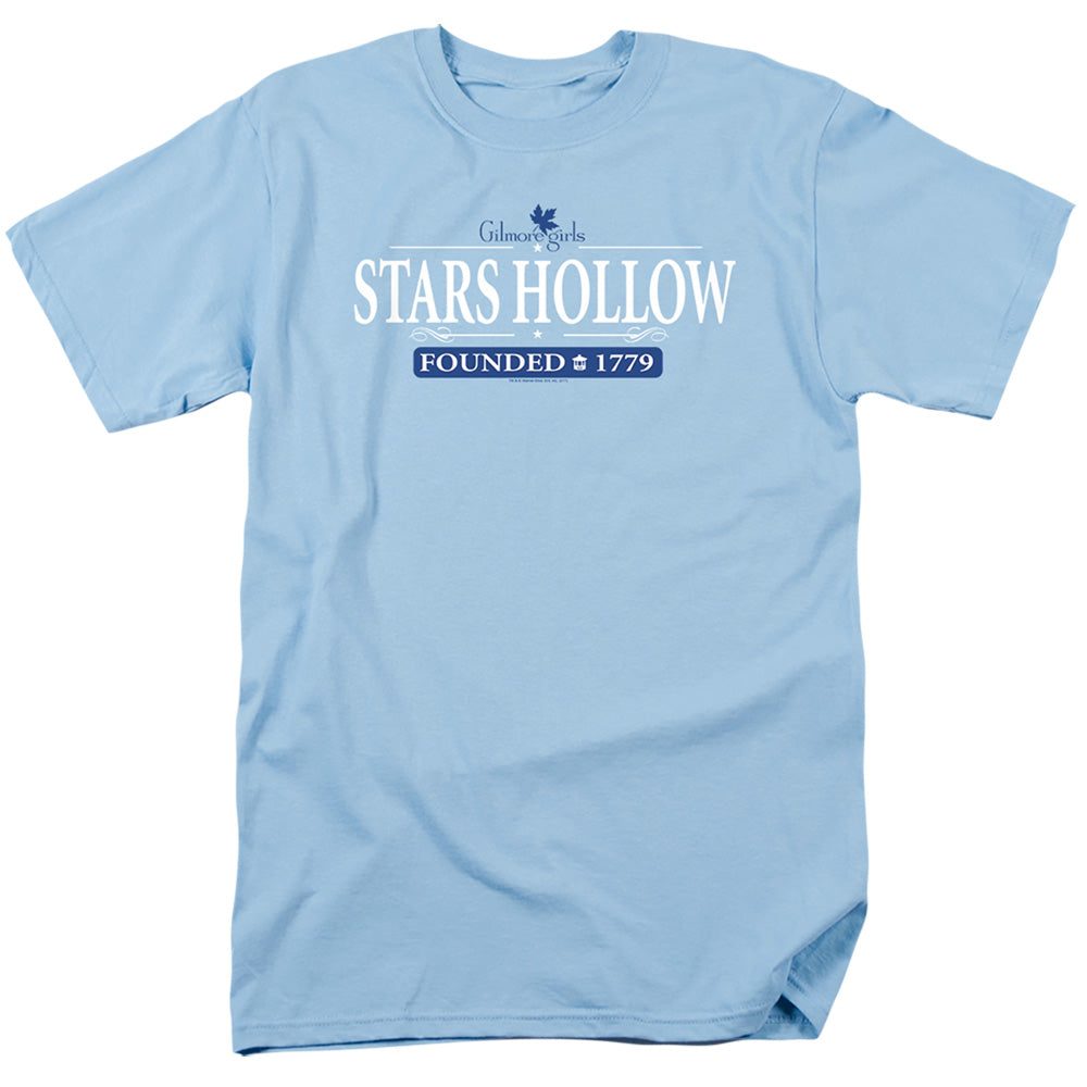 Gilmore Girls - Stars Hollow - Adult Unisex Short Sleeve T-Shirt - Blue