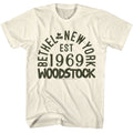 Woodstock - Word Stock - American Classics - Solid Off-White Adult Short Sleeve T-Shirt