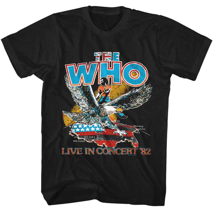 The Who - Live In 82 - American Classics Adult Short Sleeve T-Shirt