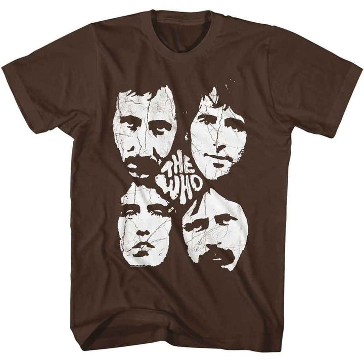 The Who - Faces - American Classics Adult Short Sleeve T-Shirt