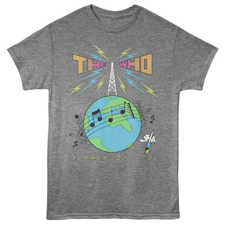 The Who - Summer Of 79 - Adult Short Sleeve T-Shirt - Graphite Heather