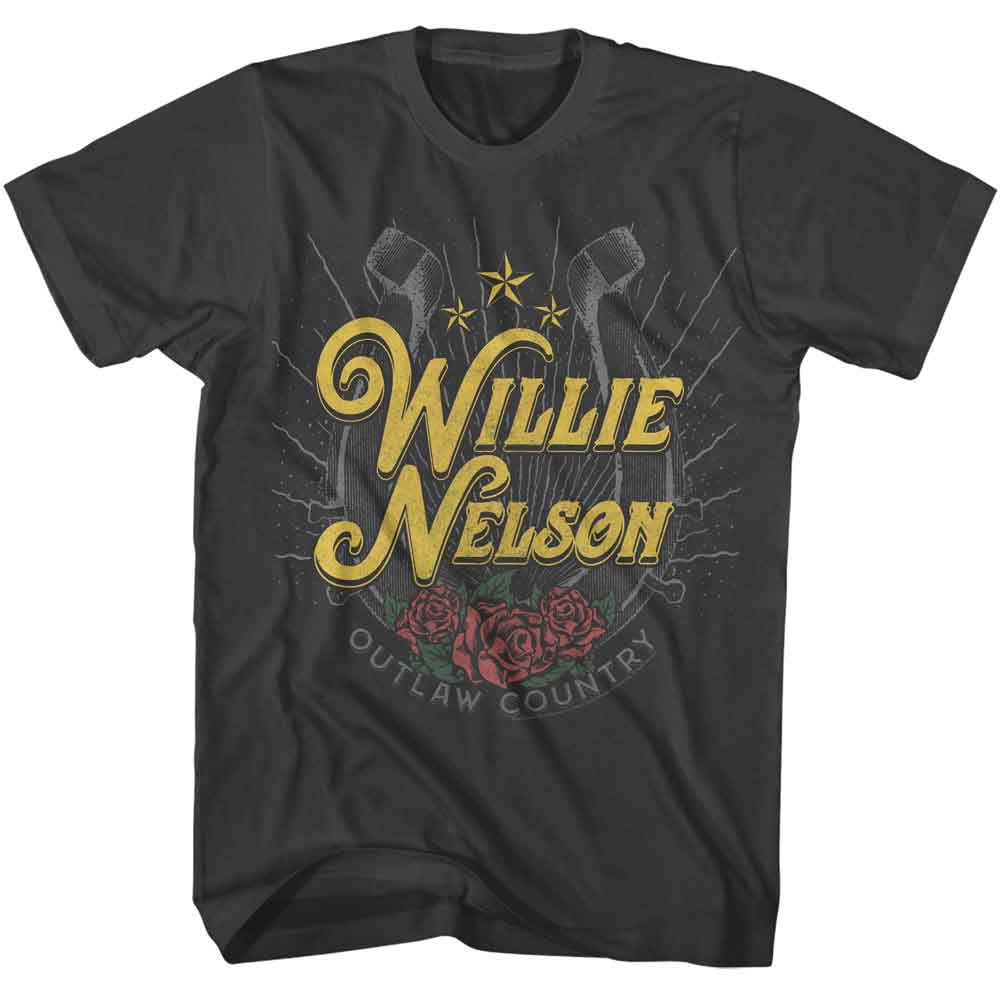 Willie Nelson - Horseshoe - American Classics Adult Short Sleeve T-Shirt