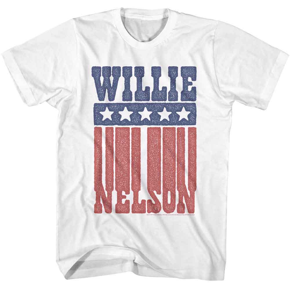 Willie Nelson - Flag Name - American Classics Adult Short Sleeve T-Shirt