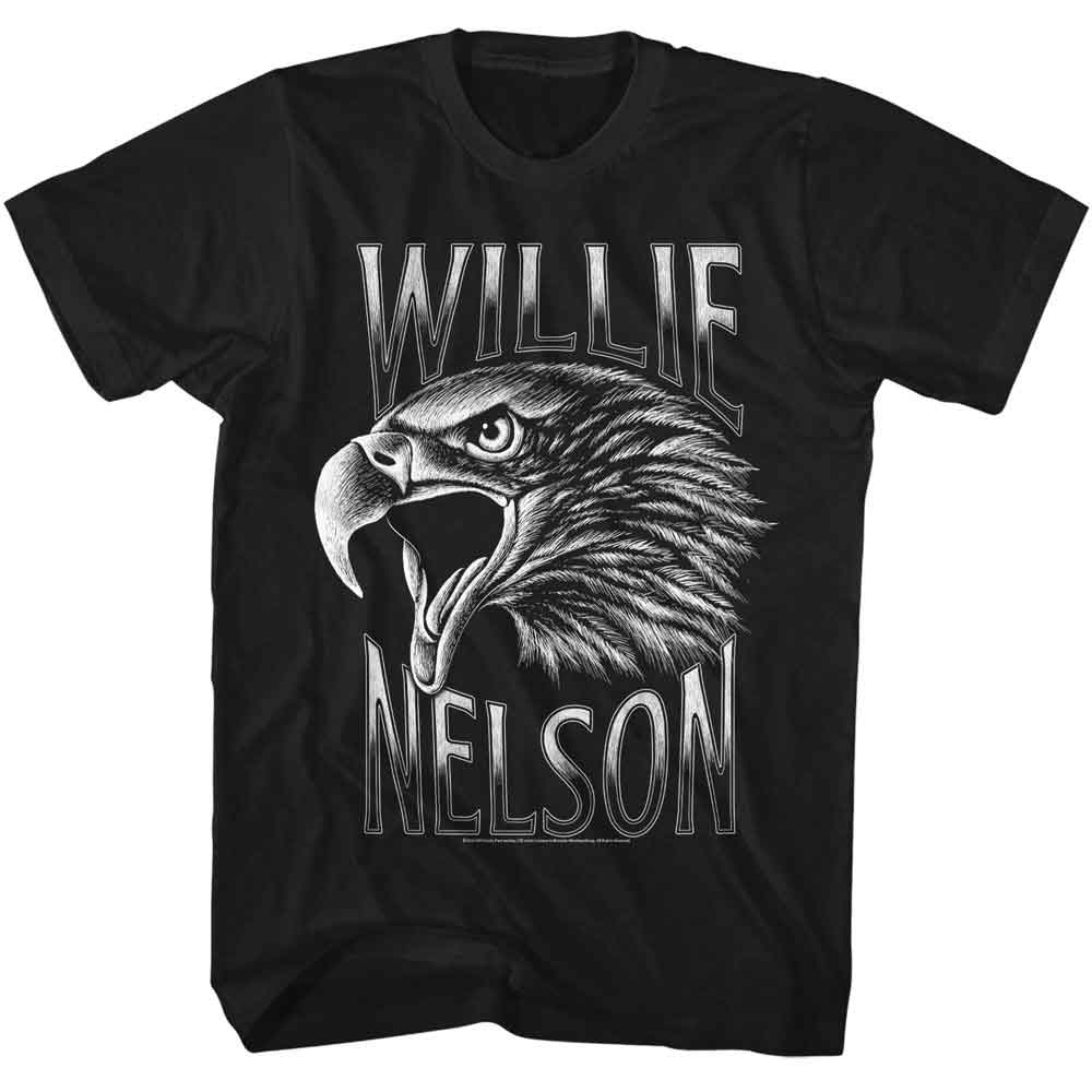 Willie Nelson - Screaming Eagle - American Classics Adult Short Sleeve T-Shirt