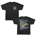 Willie Nelson - Eagle Lightning - Bronx Oversized Short Sleeve T-Shirt - Front & Back Print - Black