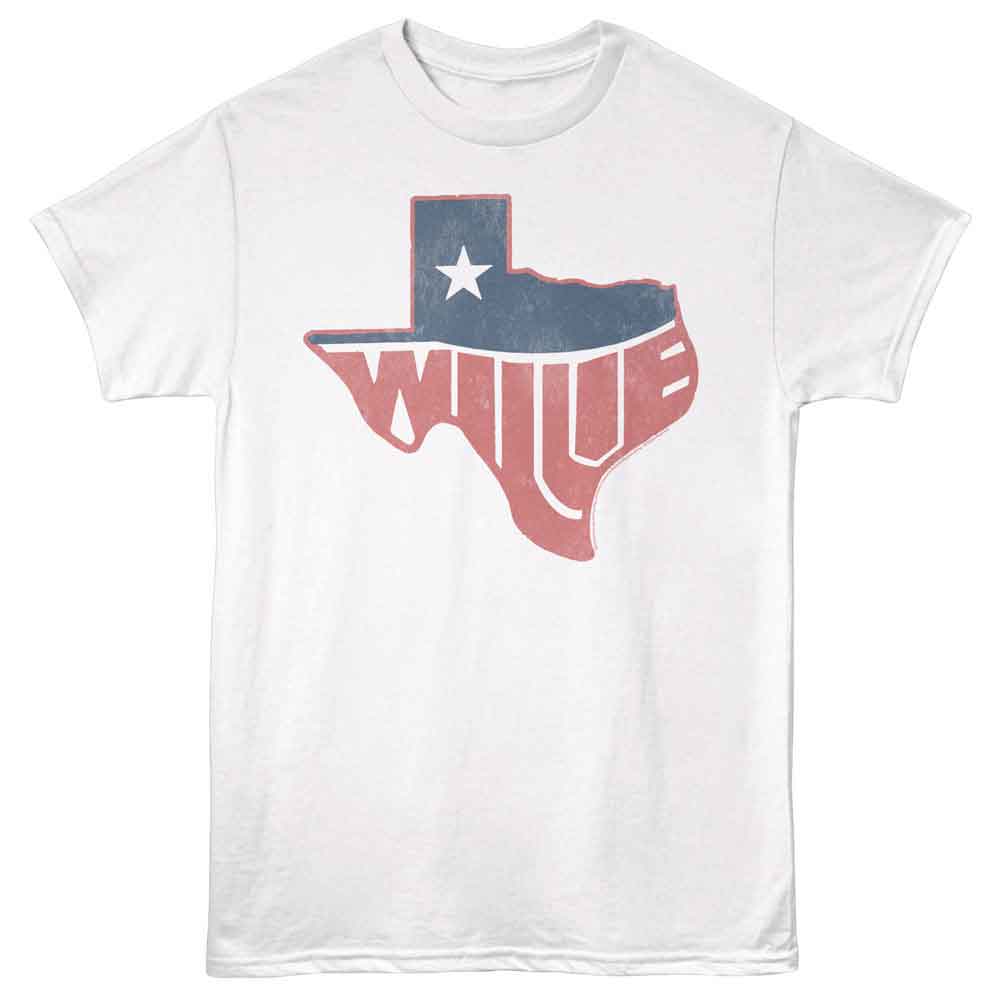 Willie Nelson - Texas Willie - Licensed Adult Unisex Short Sleeve T-Shirt - White
