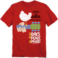 Woodstock - 3 Days Of Peace - Adult Unisex Short Sleeve T-Shirt - Gray