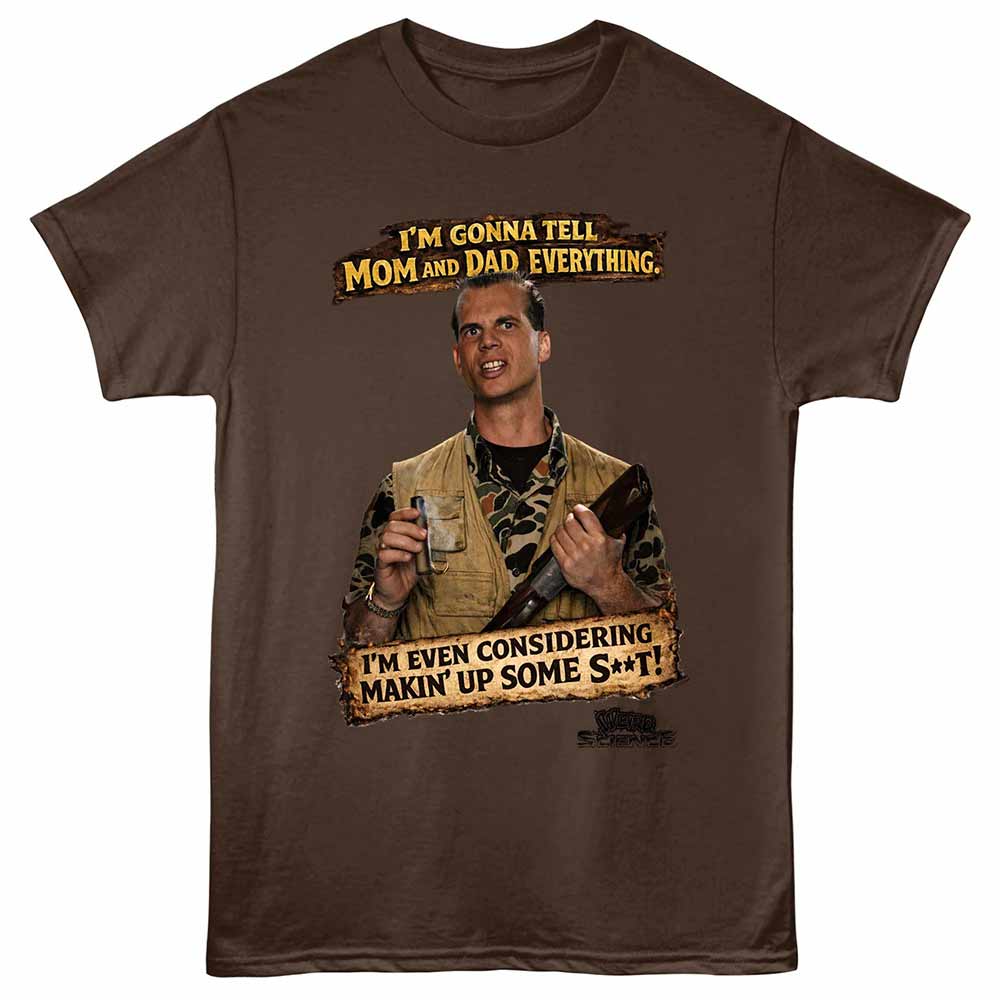 Weird Science - Im Gonna Tell - Unisex Short Sleeve T-Shirt - Dark Chocolate