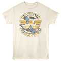 Waylon Jennings - Logo And Texas - Officially Licensed - Off-White Solid Front Print Adult Short Sleeve T-Shirt
