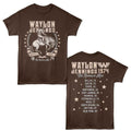 Waylon Jennings - Nashville Rebel Cowboy - Officially Licensed - Brown Solid 2-Sided Print Adult Short Sleeve T-Shirt