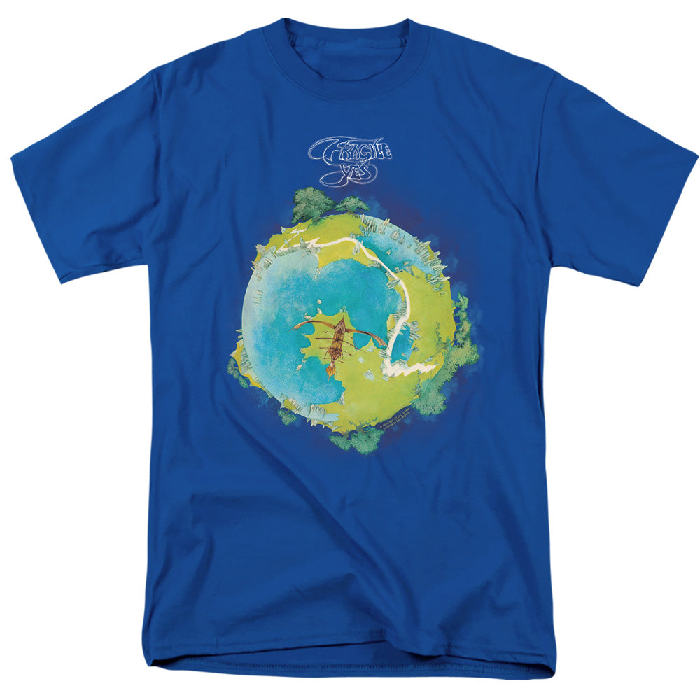 Yes - Fragile Cover - Adult Unisex Short Sleeve T-Shirt - Blue