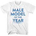 Zoolander - Male Model - American Classics - White Front Print Adult Short Sleeve T-Shirt