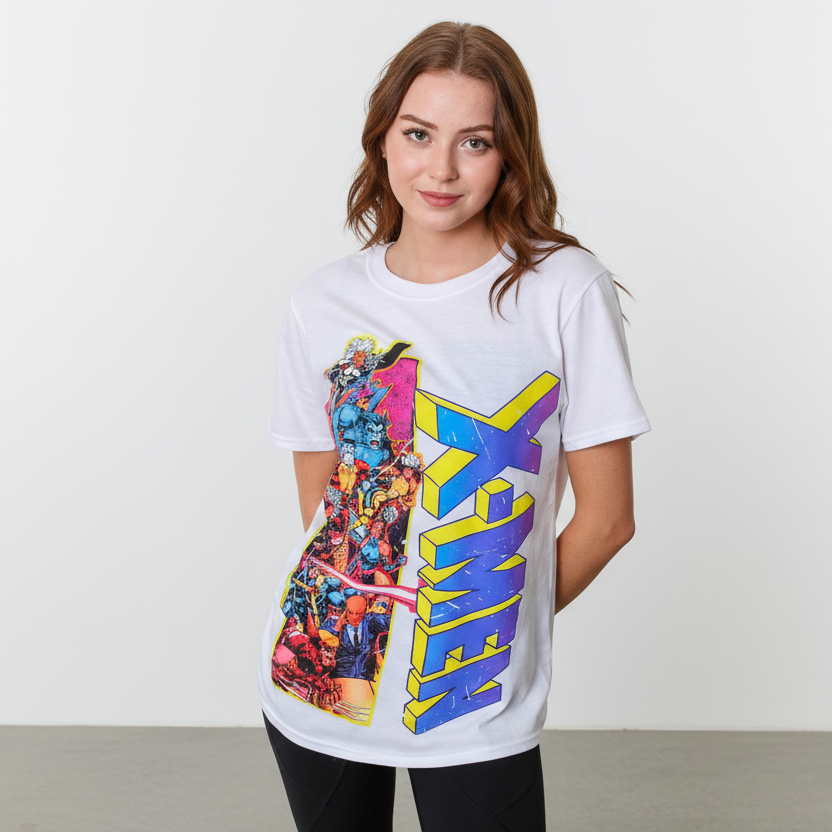 Marvel X-Men 90's Team Wolverine Gambit Rogue Cyclopes Men's T-Shirt