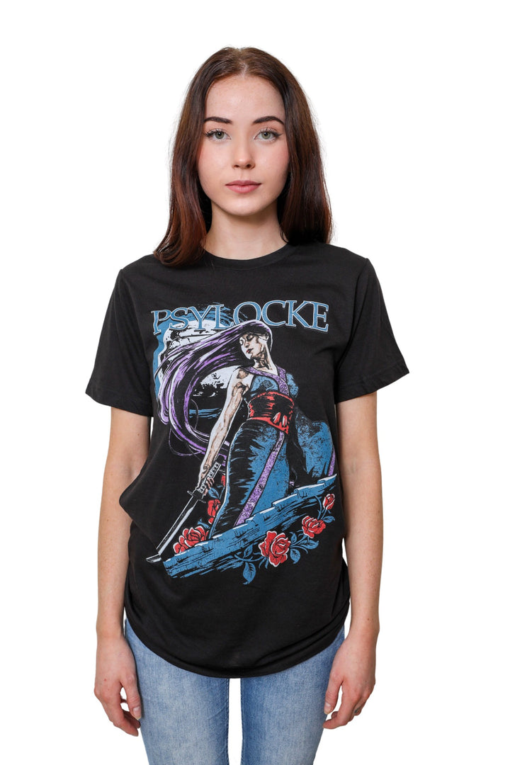 X-Men Psylocke Moon Marvel Comics Adult T-Shirt