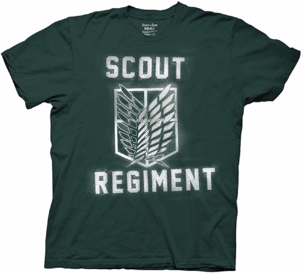 Attack On Titan Splatter Paint Scout Regiment Adult T-Shirt