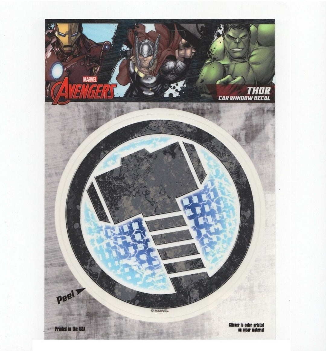 Thor Hammer Logo Marvel Comics Car Window Decal Sticker