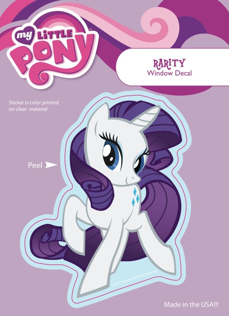 My Little Pony Rarity Car Window Decal Sticker