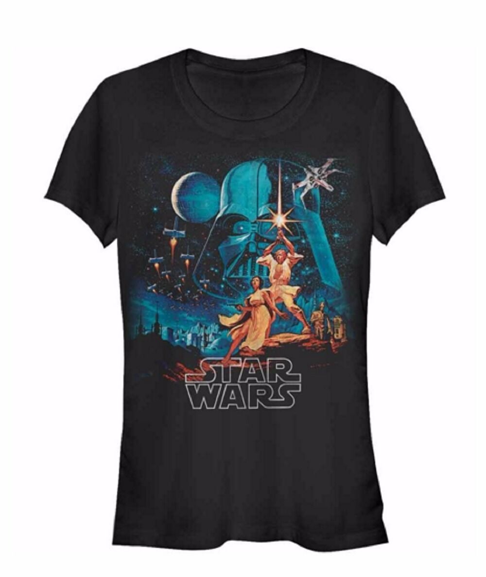 Star Wars New Hope Movie Poster Two Hopes Junior T-Shirt