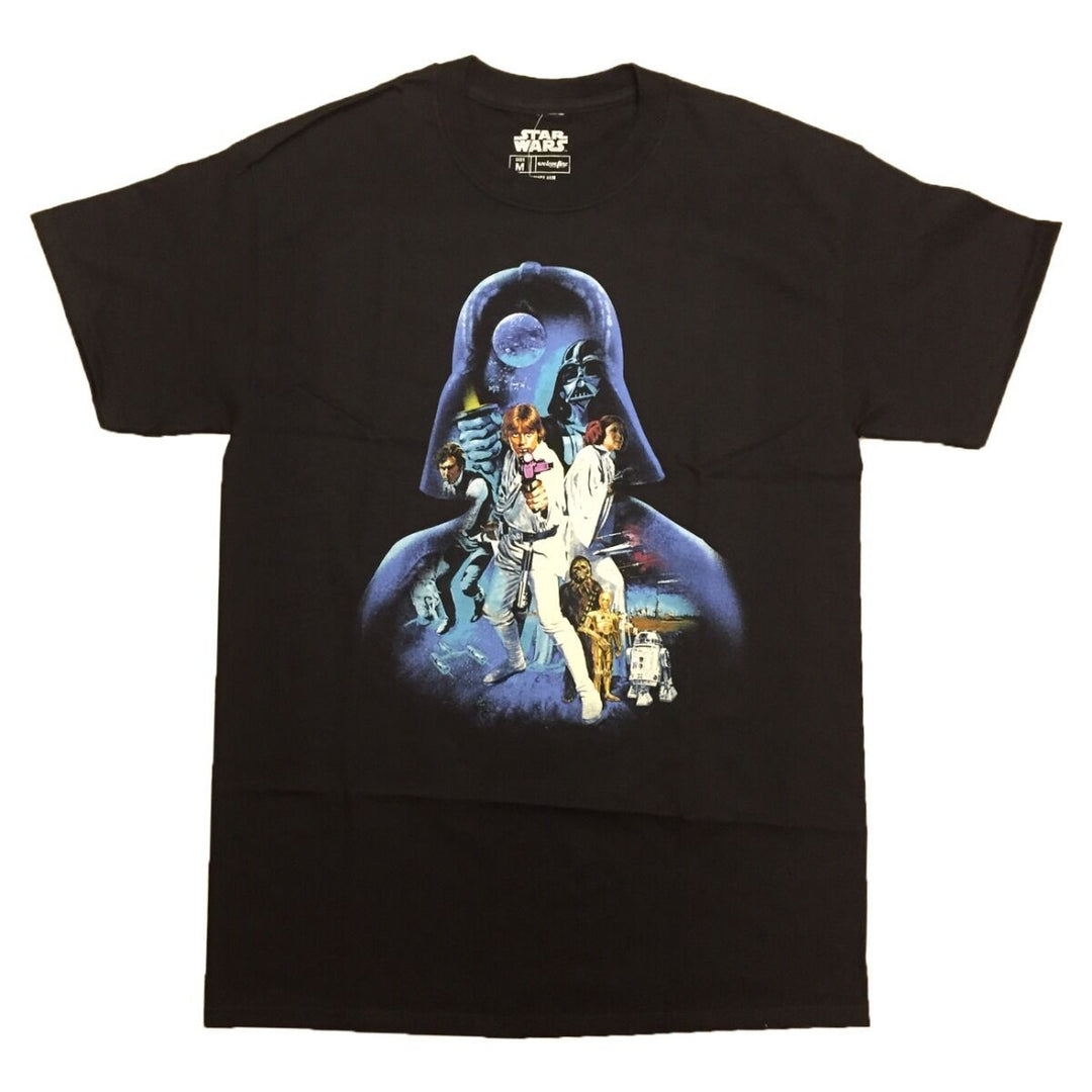 Star Wars Movie Poster Vader Original Fill Adult T-Shirt