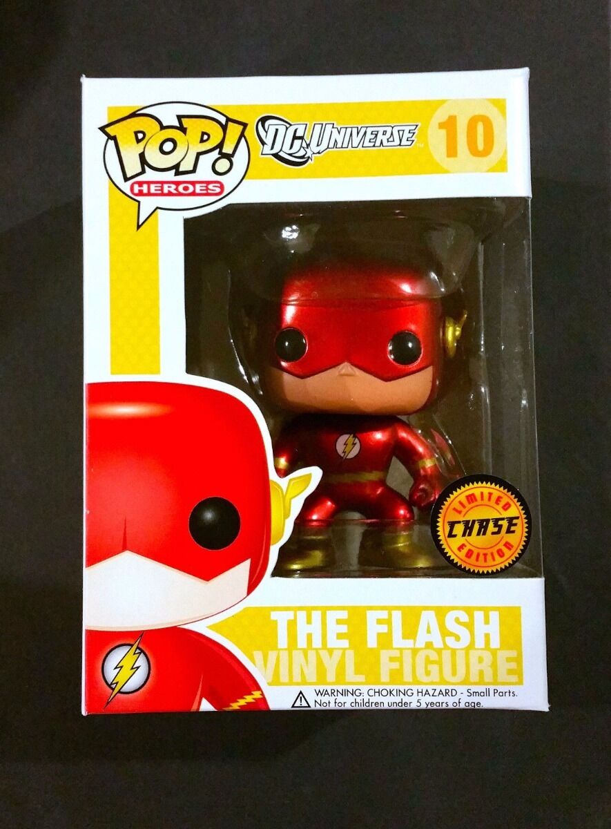 Funko Pop! The Flash Metallic Chase DC Comics Retired Box Vinyl Figure