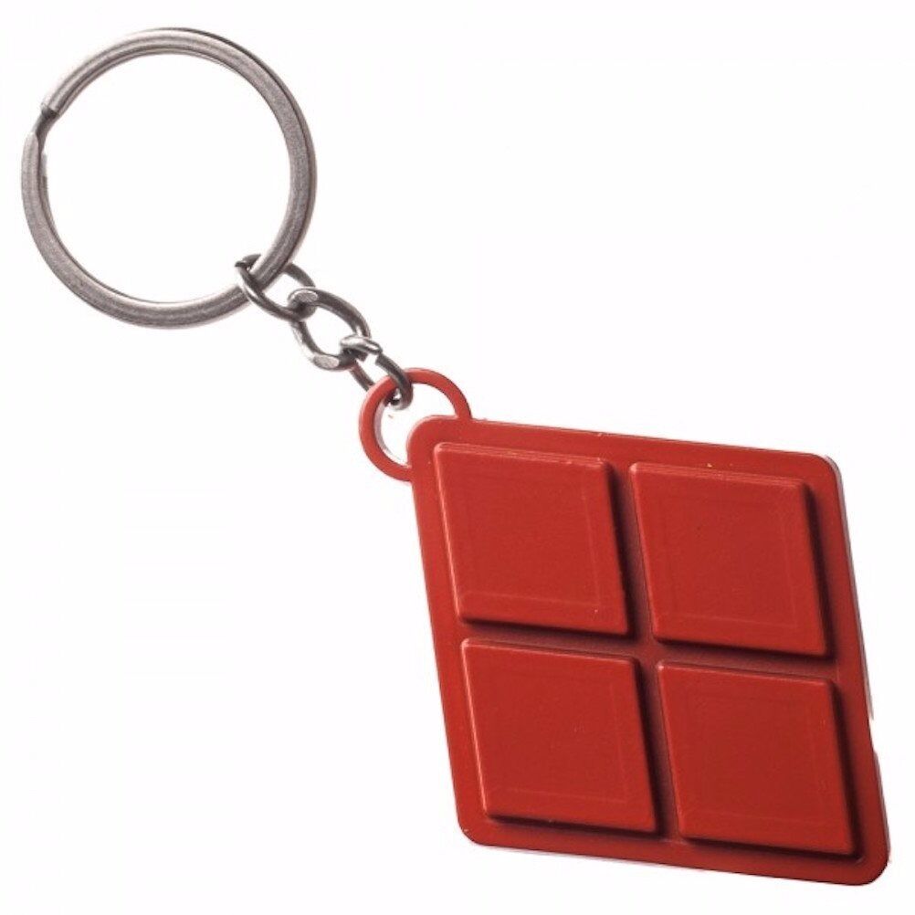 Harley Quinn Symbol Painted Metal DC Comics Key Chain Key Ring