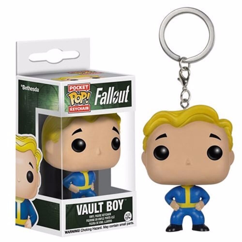 Funko Pop Keychain Fallout 4 Vault Boy Figure Pocket Key Pop