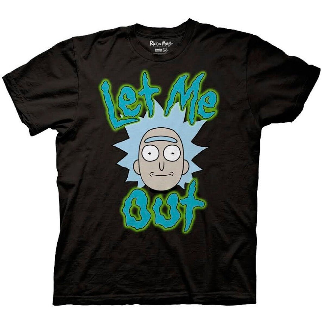 Rick And Morty Tiny Rick Face Let Me OuT-Shirt