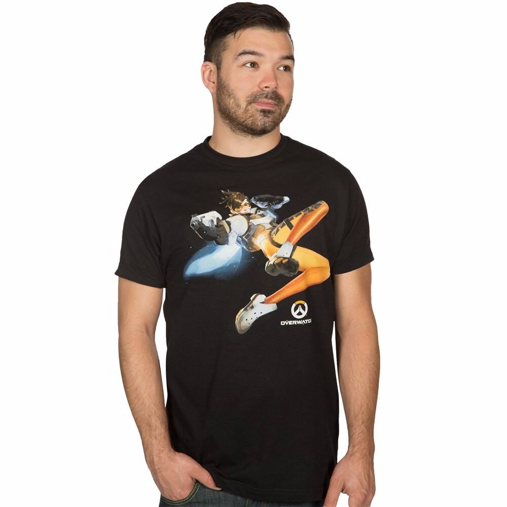 Overwatch Tracer The Cavalry's Here Adult T-Shirt