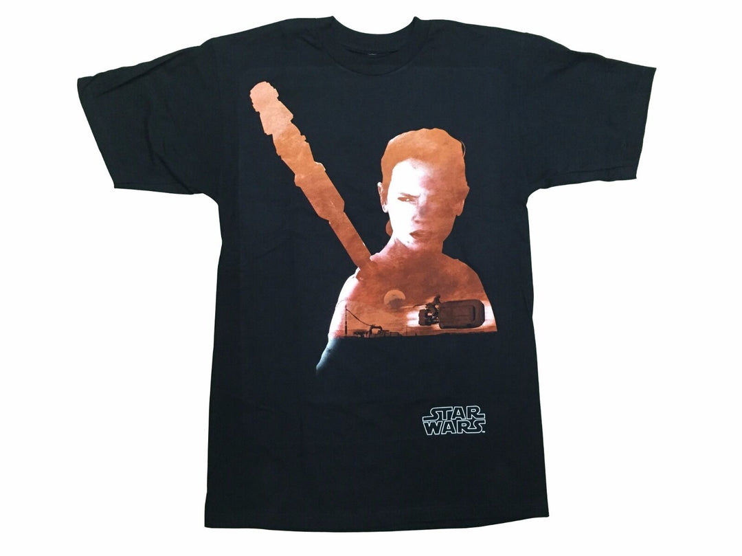 Star Wars Force Awakens Rey Silhouette Adult T-Shirt