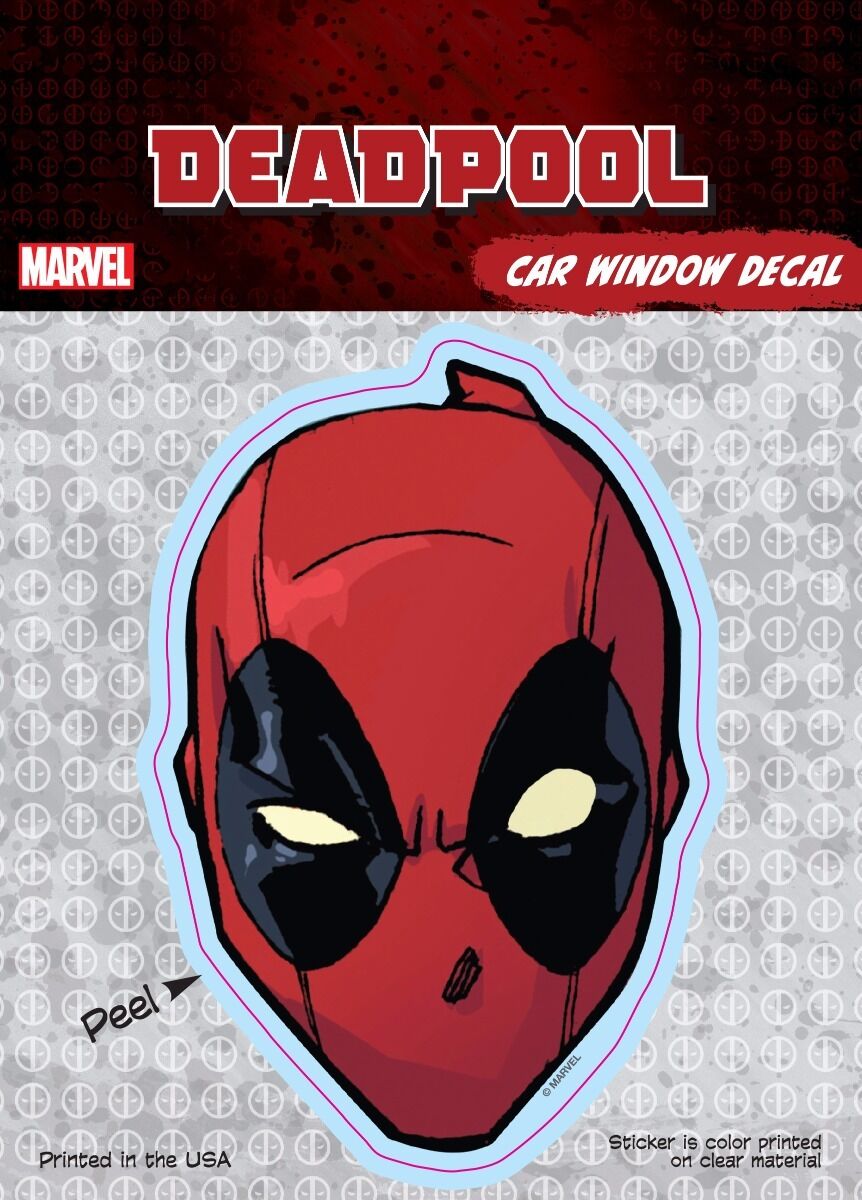 Deadpool Mask Marvel Comics Car Window Decal
