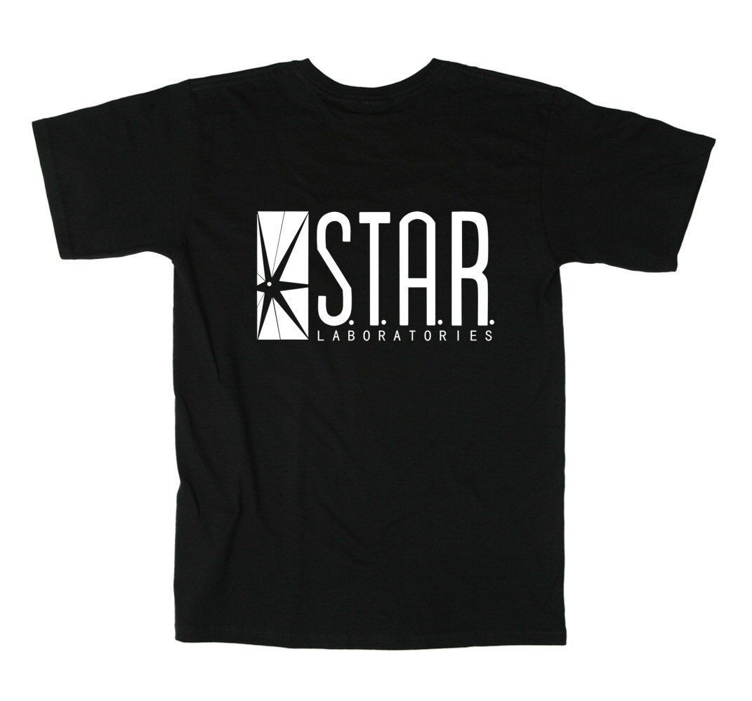 Flash TV Show Star Labs Laboratories Logo DC Comics Adult T-Shirt
