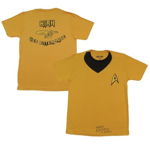 Star Trek Captain Kirk Uniform Uss Enterprise Adult T-Shirt
