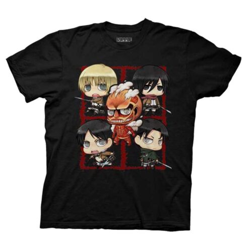 Attack On Titan 5 Character Montage Anime Adult T-Shirt