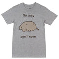 Pusheen The Cat So Lazy Can't Move Cute Adult T-Shirt