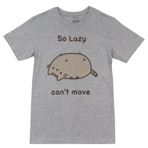 Pusheen The Cat So Lazy Can't Move Cute Adult T-Shirt
