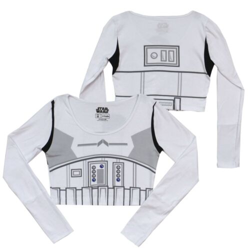 Star Wars Stormtrooper Junior Long Sleeve Crop Top T-Shirt
