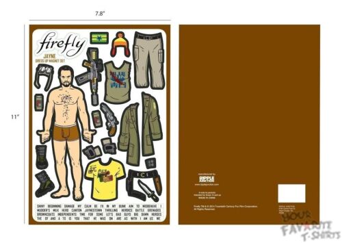 Firefly Jayne Dress Up Magnet Magnet Set