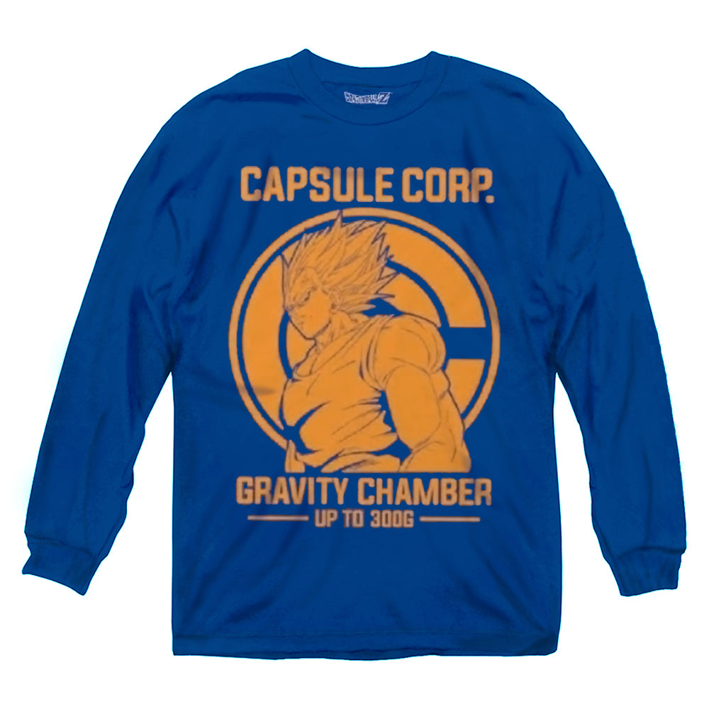Dragon Ball Z Vegeta Capsule Corp Gravity Chamber Anime Adult Long Sleeve T-Shirt