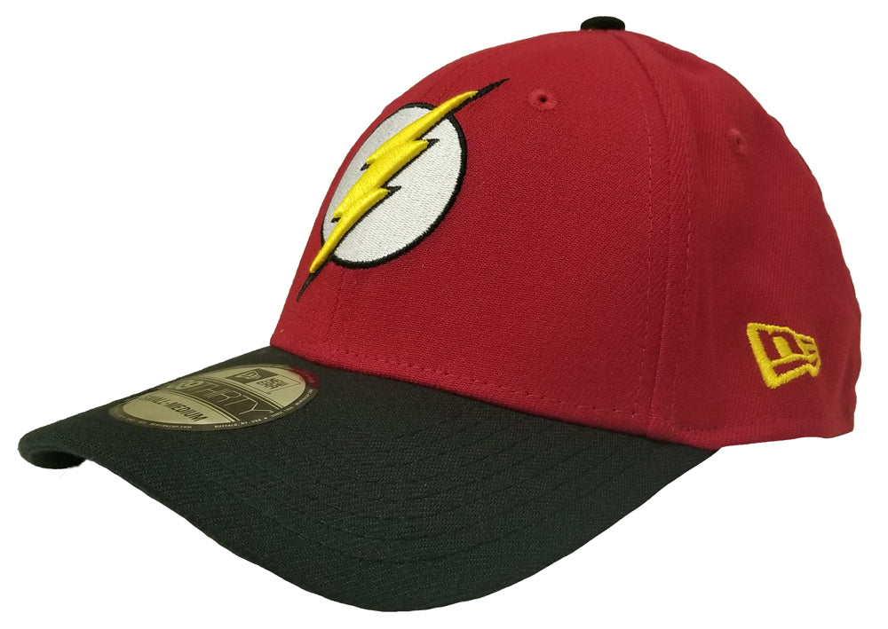The Flash Red Gold Symbol 39Thirty New Era Fitted Hat - Large/Xlarge